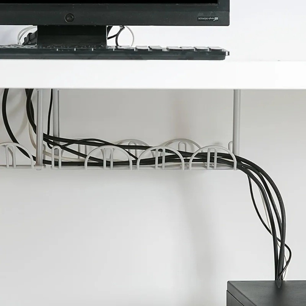 Power Strip Desk - Organisateur de câbles sous le bureau,
