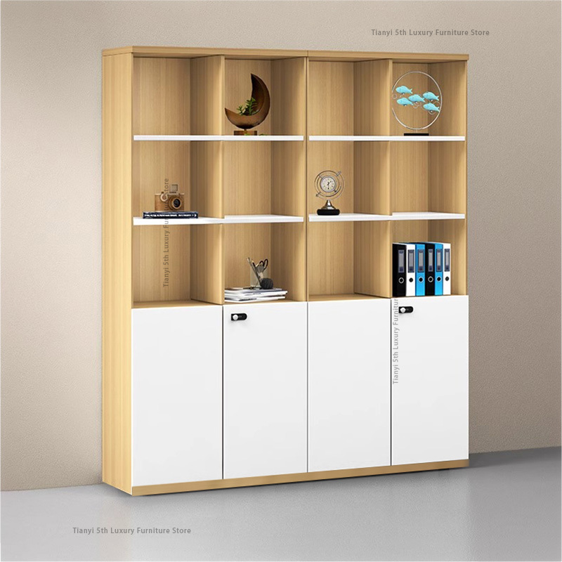 Home Office Background - Meuble de bureau moderne en bois