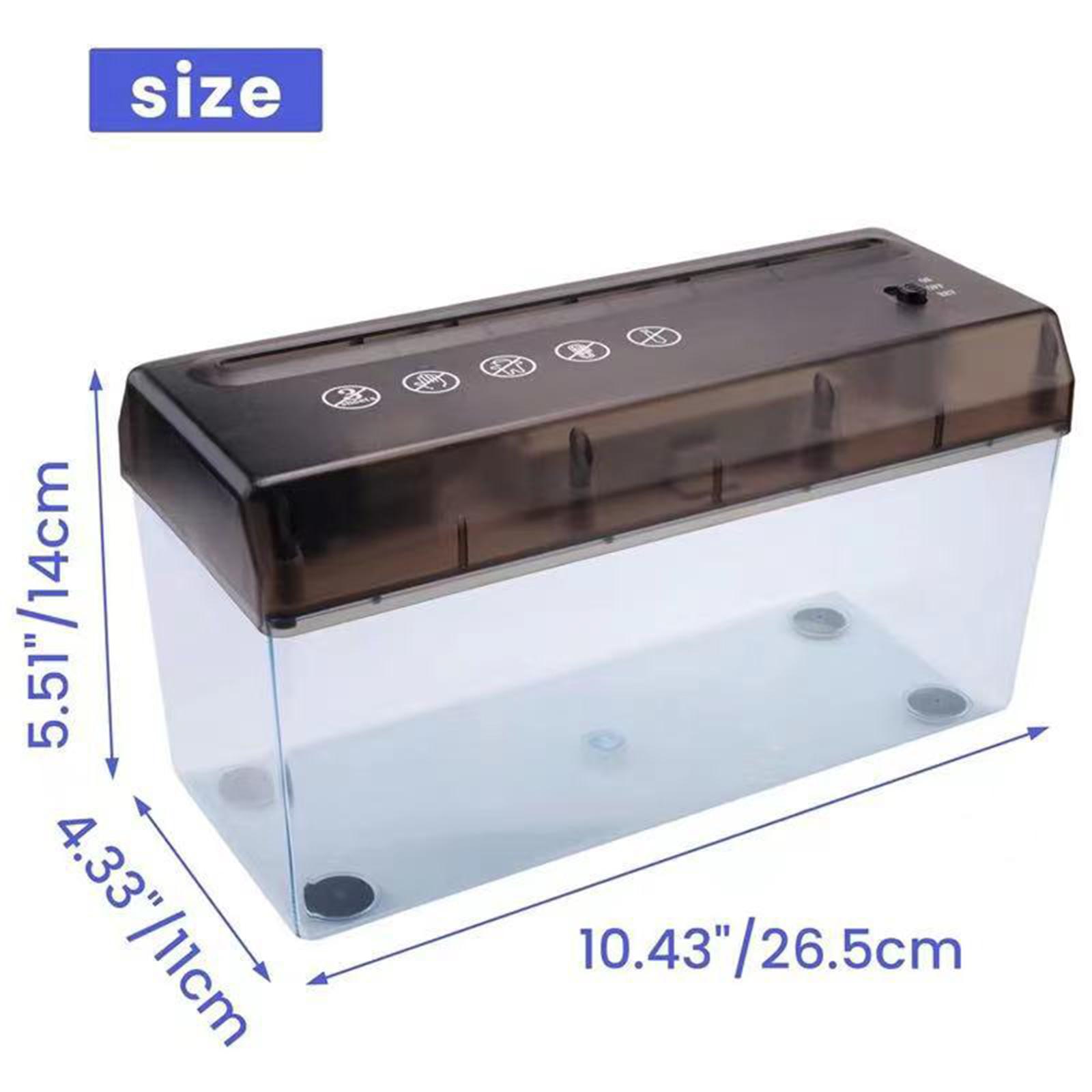 Home Office Paper Shredder - Mini déchiqueteuse électrique USB, coupe-papier A4,