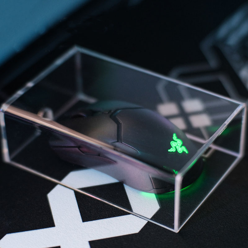 Home Office Programmer - Couvercle anti-poussière en acrylique pour souris
