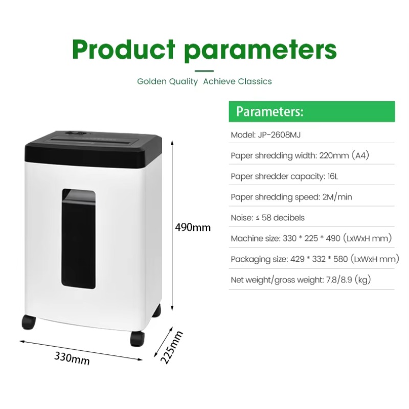 Home Office Paper Shredder - Petite Machine de déchiquetage de papier