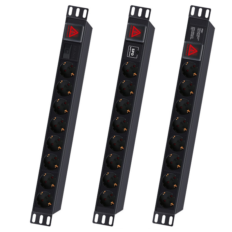 Power Strip Desk - Alliage d'aluminium industriel 19 pouces PDU