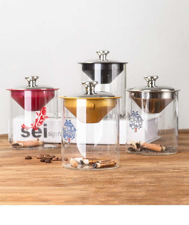 Home Office Trend - Cendrier créatif en acier inoxydable, anti-mouche,