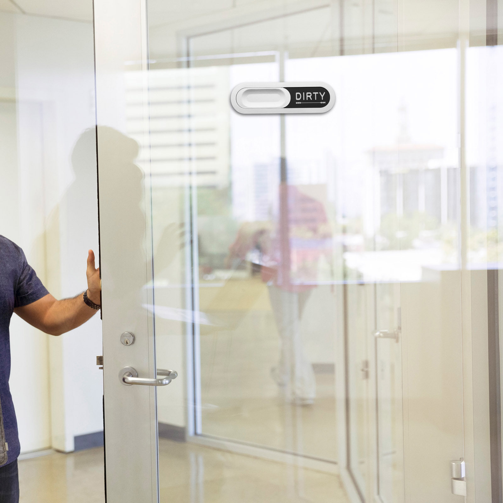 Home Office Vacantes - Panneau coulissant pour porte de bureau,