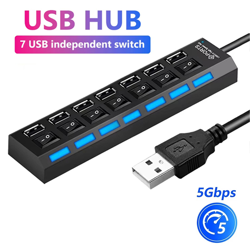Home Office Programmer - Répartiteur Hub USB 2.0 à 7