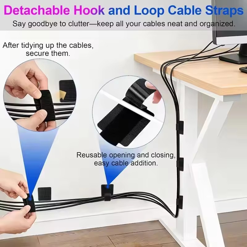 Attaches-câbles auto-adhésifs  - Home Office Desk avis et prix