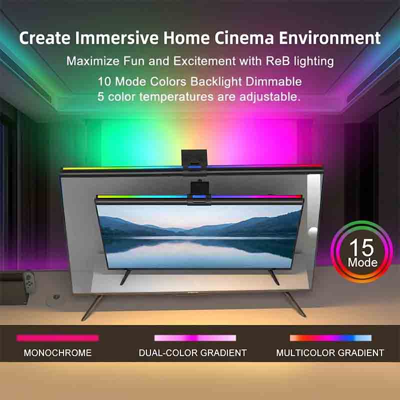 Barre lumineuse RGB 60/80 cm p - Home Office Programmer avis et prix