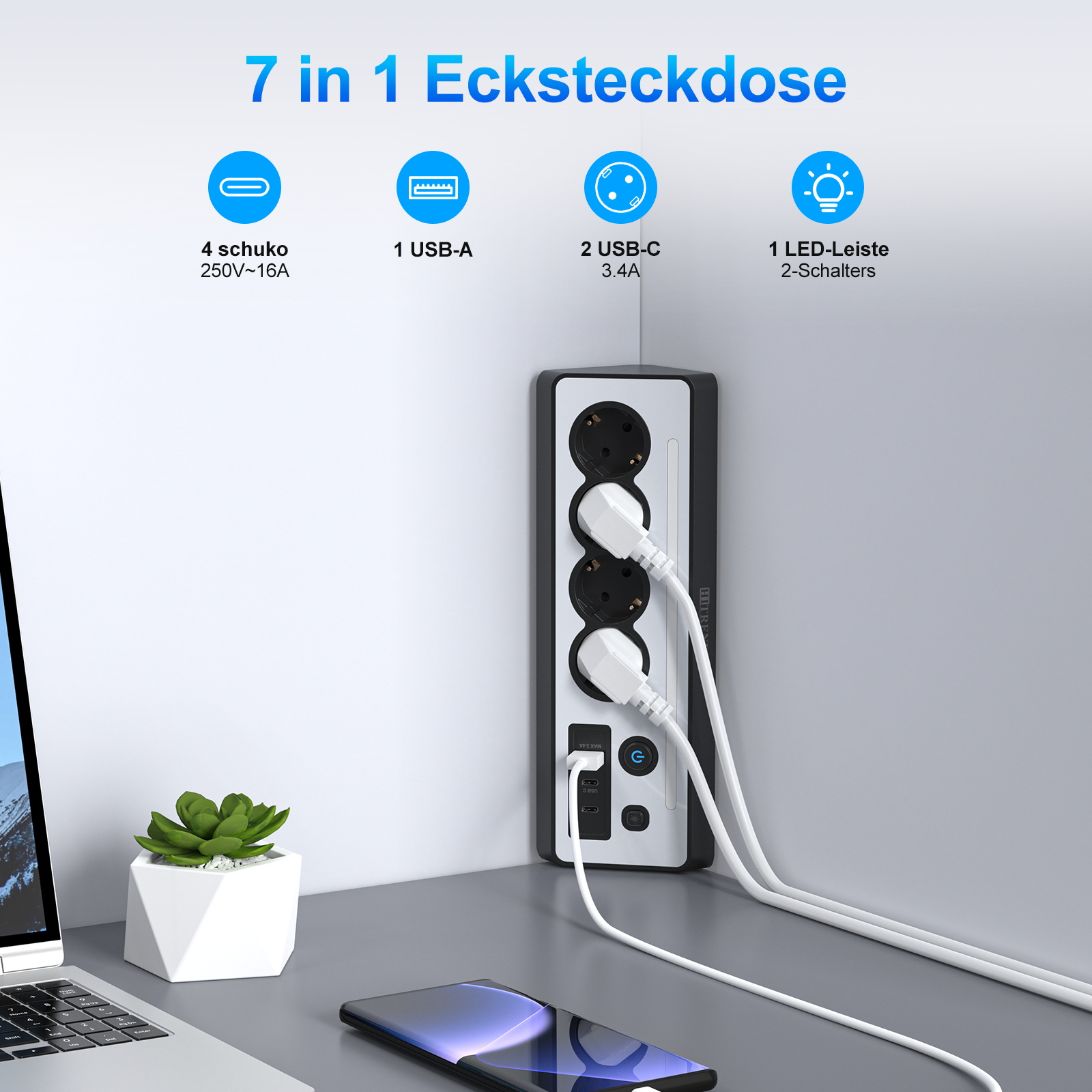 Prise d'angle prise ue multipr - Power Strip Desk avis et prix