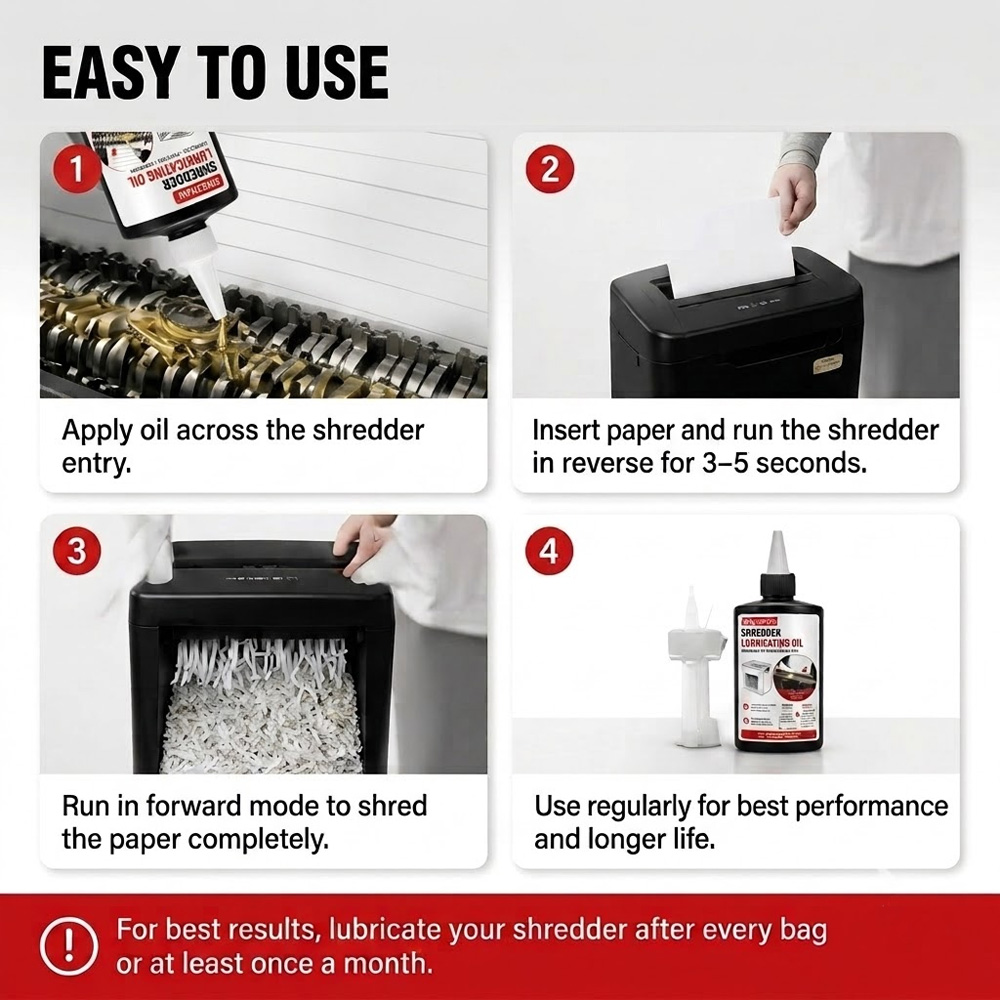 Huile lubrifiante pour déchiqu - Home Office Paper Shredder avis et prix