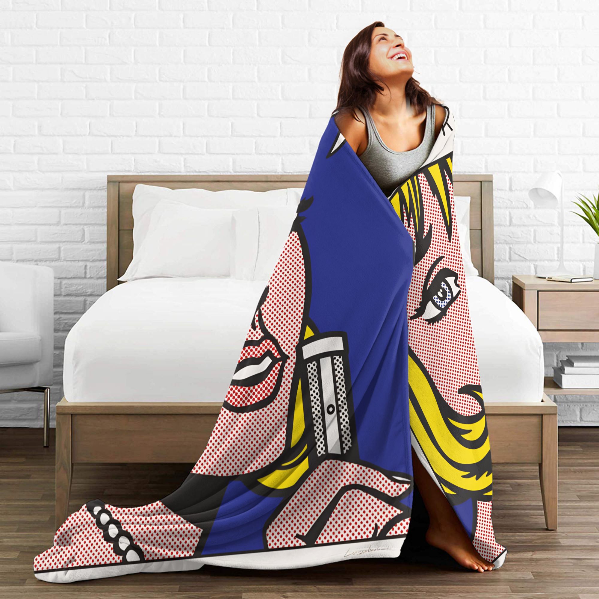 Couverture Roy Lichtenstein Po - Home Office Trend avis et prix
