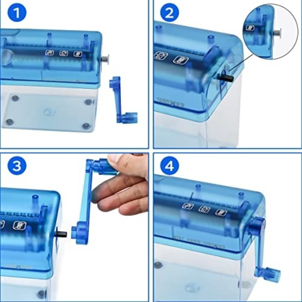 Déchiqueteuse manuelle ABS de  - Home Office Paper Shredder avis et prix